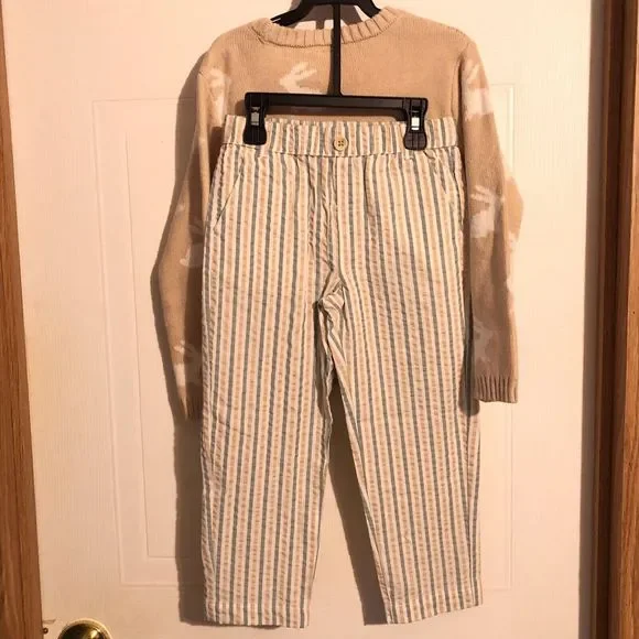 Wonder Nation Boys Crewneck Sweater And Pants Set 2-Piece - Picture 2 of 10